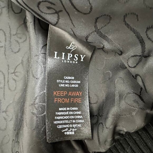 Lipsy London Faux Fur Bomber Jacket 🛸 Size 4 - Picture 5 of 11